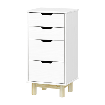 Komoda 2+2 zásuvky BONITO 2 biely lak