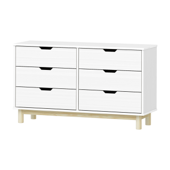 Komoda 3+3 zásuvky BONITO 2 biely lak