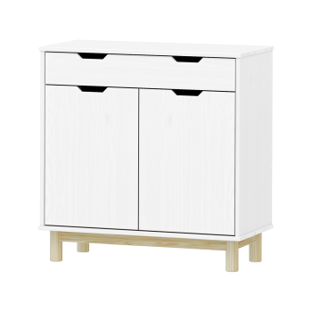 Komoda 2 dvere + 1 zásuvka BONITO 2 biely lak