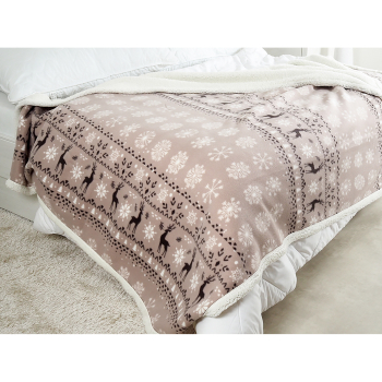 Deka BUFFALO 150x200 sivobiele vločky