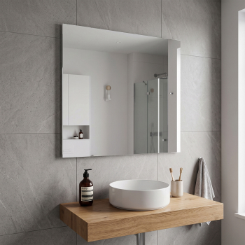 Zrkadlo 70x80 LAVA biela