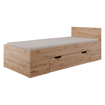 Jednolôžko NEST 90x200 dub Artisan